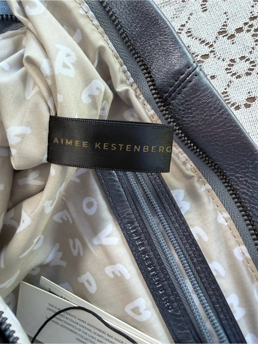 Aimee Kestenberg Black Leather Shoulder Bag